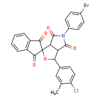 5-(4-bromophenyl)-3-(4-chloro-3-methylphenyl)-3a,6a-dihydro-3H-spiro[furo[3,4-c]pyrrole-1,2'-indene]-1',3',4,6-tetrone