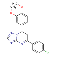 5-(4-chlorophenyl)-7-(3,4-dimethoxyphenyl)-6H,7H-[1,2,4]triazolo[1,5-a]pyrimidine