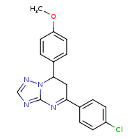 5-(4-chlorophenyl)-7-(4-methoxyphenyl)-6H,7H-[1,2,4]triazolo[1,5-a]pyrimidine