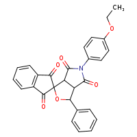 5-(4-ethoxyphenyl)-3-phenyl-3a,6a-dihydro-3H-spiro[furo[3,4-c]pyrrole-1,2'-indene]-1',3',4,6-tetrone
