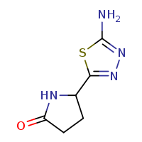 5-(5-amino-1,3,4-thiadiazol-2-yl)pyrrolidin-2-one
