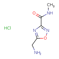 5-(aminomethyl)-N-methyl-1,2,4-oxadiazole-3-carboxamide hydrochloride