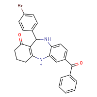 5-benzoyl-10-(4-bromophenyl)-2,9-diazatricyclo[9.4.0.0³,?]pentadeca-1(11),3,5,7-tetraen-12-one