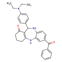 5-benzoyl-10-[4-(diethylamino)phenyl]-2,9-diazatricyclo[9.4.0.0³,?]pentadeca-1(11),3,5,7-tetraen-12-one