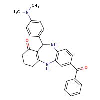 5-benzoyl-10-[4-(dimethylamino)phenyl]-2,9-diazatricyclo[9.4.0.0³,?]pentadeca-1(11),3(8),4,6-tetraen-12-one