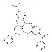 5-benzoyl-10-(4-nitrophenyl)-14-phenyl-2,9-diazatricyclo[9.4.0.0³,?]pentadeca-1(11),3,5,7-tetraen-12-one