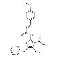 5-benzyl-2-[(2E)-3-(4-methoxyphenyl)prop-2-enamido]-4-methylthiophene-3-carboxamide