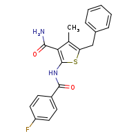 5-benzyl-2-(4-fluorobenzamido)-4-methylthiophene-3-carboxamide