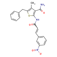 5-benzyl-4-methyl-2-[(2E)-3-(3-nitrophenyl)prop-2-enamido]thiophene-3-carboxamide