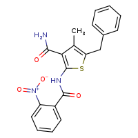 5-benzyl-4-methyl-2-(2-nitrobenzamido)thiophene-3-carboxamide