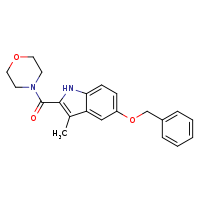 5-(benzyloxy)-3-methyl-2-(morpholine-4-carbonyl)-1H-indole