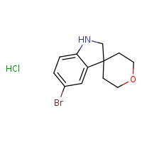 5-bromo-1,2-dihydrospiro[indole-3,4'-oxane] hydrochloride