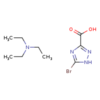5-bromo-1H-1,2,4-triazole-3-carboxylic acid; triethylamine