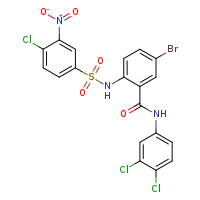 5-bromo-2-(4-chloro-3-nitrobenzenesulfonamido)-N-(3,4-dichlorophenyl)benzamide