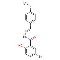 5-bromo-2-hydroxy-N'-[(E)-(4-methoxyphenyl)methylidene]benzohydrazide