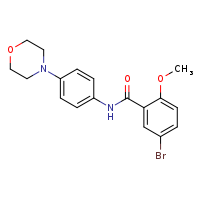 5-bromo-2-methoxy-N-[4-(morpholin-4-yl)phenyl]benzamide