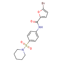 5-bromo-N-[4-(piperidine-1-sulfonyl)phenyl]furan-2-carboxamide