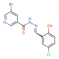 5-bromo-N'-[(E)-(5-chloro-2-hydroxyphenyl)methylidene]pyridine-3-carbohydrazide