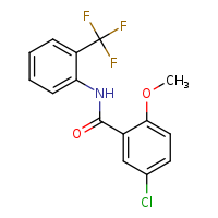 5-chloro-2-methoxy-N-[2-(trifluoromethyl)phenyl]benzamide