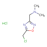 {[5-(chloromethyl)-1,2,4-oxadiazol-3-yl]methyl}dimethylamine hydrochloride