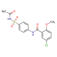 5-chloro-N-[4-(acetamidosulfonyl)phenyl]-2-methoxybenzamide