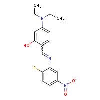 5-(diethylamino)-2-[(E)-[(2-fluoro-5-nitrophenyl)imino]methyl]phenol
