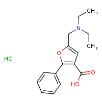 5-[(diethylamino)methyl]-2-phenylfuran-3-carboxylic acid hydrochloride