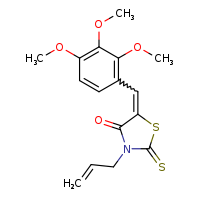 (5E)-3-(prop-2-en-1-yl)-2-sulfanylidene-5-[(2,3,4-trimethoxyphenyl)methylidene]-1,3-thiazolidin-4-one
