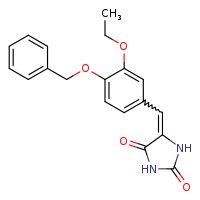(5E)-5-{[4-(benzyloxy)-3-ethoxyphenyl]methylidene}imidazolidine-2,4-dione