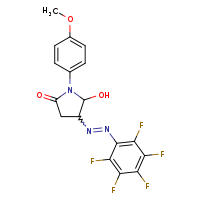 5-hydroxy-1-(4-methoxyphenyl)-4-[2-(2,3,4,5,6-pentafluorophenyl)diazen-1-yl]pyrrolidin-2-one