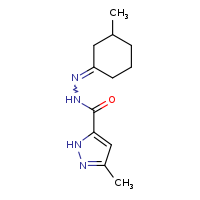 5-methyl-N'-[(1E)-3-methylcyclohexylidene]-2H-pyrazole-3-carbohydrazide