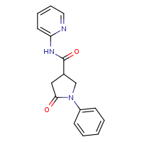 5-oxo-1-phenyl-N-(pyridin-2-yl)pyrrolidine-3-carboxamide