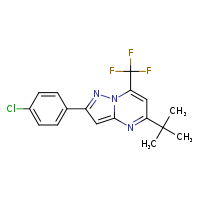 5-tert-butyl-2-(4-chlorophenyl)-7-(trifluoromethyl)pyrazolo[1,5-a]pyrimidine
