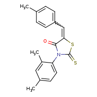 (5Z)-3-(2,4-dimethylphenyl)-5-[(4-methylphenyl)methylidene]-2-sulfanylidene-1,3-thiazolidin-4-one