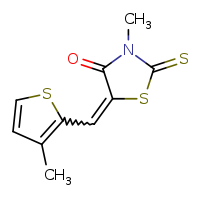 (5Z)-3-methyl-5-[(3-methylthiophen-2-yl)methylidene]-2-sulfanylidene-1,3-thiazolidin-4-one