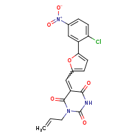 (5Z)-5-{[5-(2-chloro-5-nitrophenyl)furan-2-yl]methylidene}-1-(prop-2-en-1-yl)-1,3-diazinane-2,4,6-trione