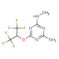 6-[(1,1,1,3,3,3-hexafluoropropan-2-yl)oxy]-N2-methyl-1,3,5-triazine-2,4-diamine