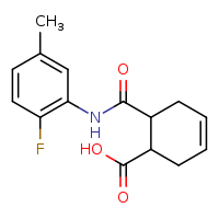 6-[(2-fluoro-5-methylphenyl)carbamoyl]cyclohex-3-ene-1-carboxylic acid