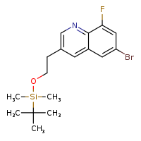 6-bromo-3-{2-[(tert-butyldimethylsilyl)oxy]ethyl}-8-fluoroquinoline