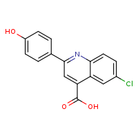 6-chloro-2-(4-hydroxyphenyl)quinoline-4-carboxylic acid
