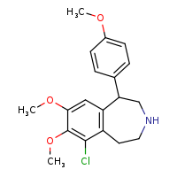 6-chloro-7,8-dimethoxy-1-(4-methoxyphenyl)-2,3,4,5-tetrahydro-1H-3-benzazepine