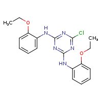 6-chloro-N2,N4-bis(2-ethoxyphenyl)-1,3,5-triazine-2,4-diamine