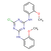 6-chloro-N2,N4-bis(2-methoxyphenyl)-1,3,5-triazine-2,4-diamine