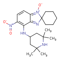 6-nitro-7-[(2,2,6,6-tetramethylpiperidin-4-yl)amino]spiro[1,3-benzodiazole-2,1'-cyclohexan]-3-ium-3-olate