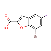 7-bromo-5-iodo-1-benzofuran-2-carboxylic acid