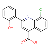 8-chloro-2-(2-hydroxyphenyl)quinoline-4-carboxylic acid
