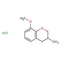 8-methoxy-3,4-dihydro-2H-1-benzopyran-3-amine hydrochloride