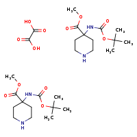 bis(methyl 4-[(tert-butoxycarbonyl)amino]piperidine-4-carboxylate); oxalic acid