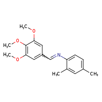 (E)-N-(2,4-dimethylphenyl)-1-(3,4,5-trimethoxyphenyl)methanimine