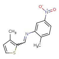 (E)-N-(2-methyl-5-nitrophenyl)-1-(3-methylthiophen-2-yl)methanimine